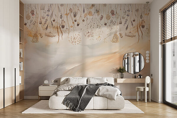 Painting of dried flowers and plants Painting of dried flowers and plants