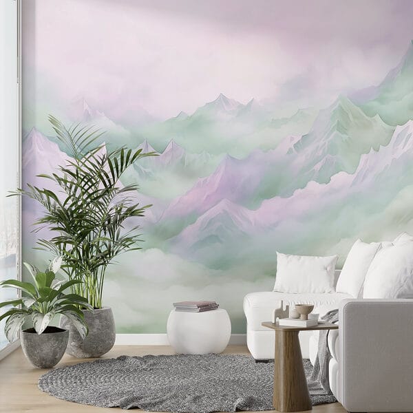 Mountain range with clouds Mountain range with clouds