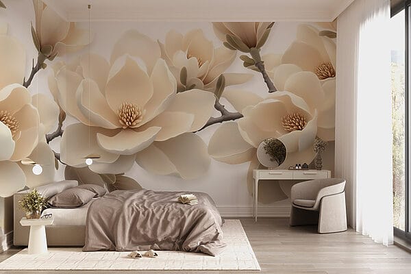 Wall murals White flowers on a branch (SKU: w08692) Wall murals Wall murals White flowers on a branch (SKU: w08692)