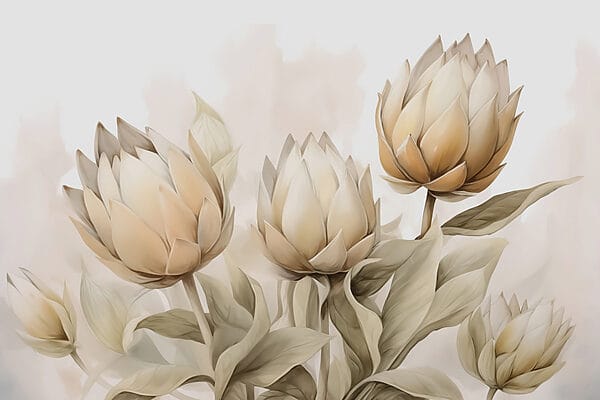 Delicate blooms in soft hues Delicate blooms in soft hues