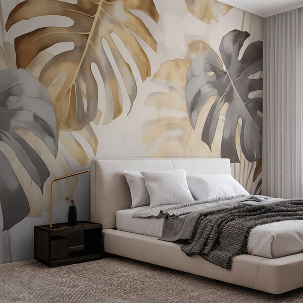 Elegant leaves in soft tones