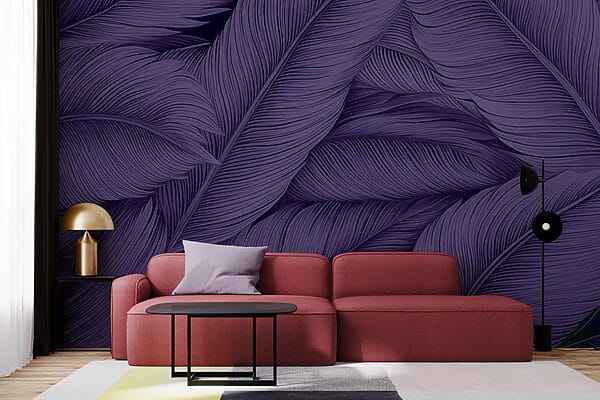 Lush leaves in deep purple hues Lush leaves in deep purple hues
