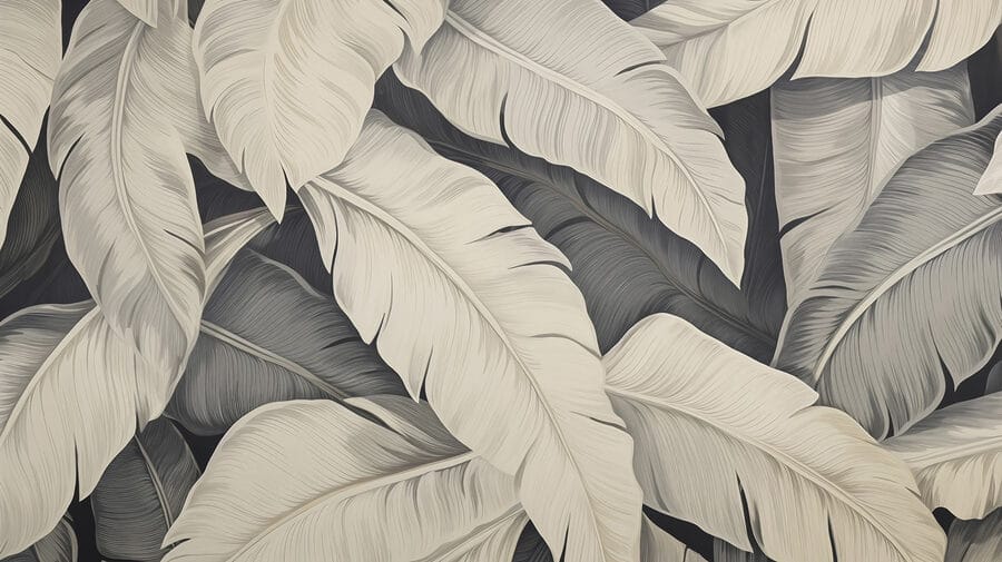 Soft textures of pale leaves.