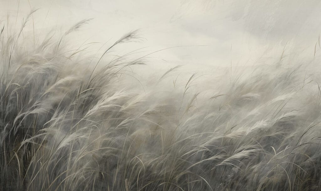 Field of grass with white clouds Field of grass with white clouds