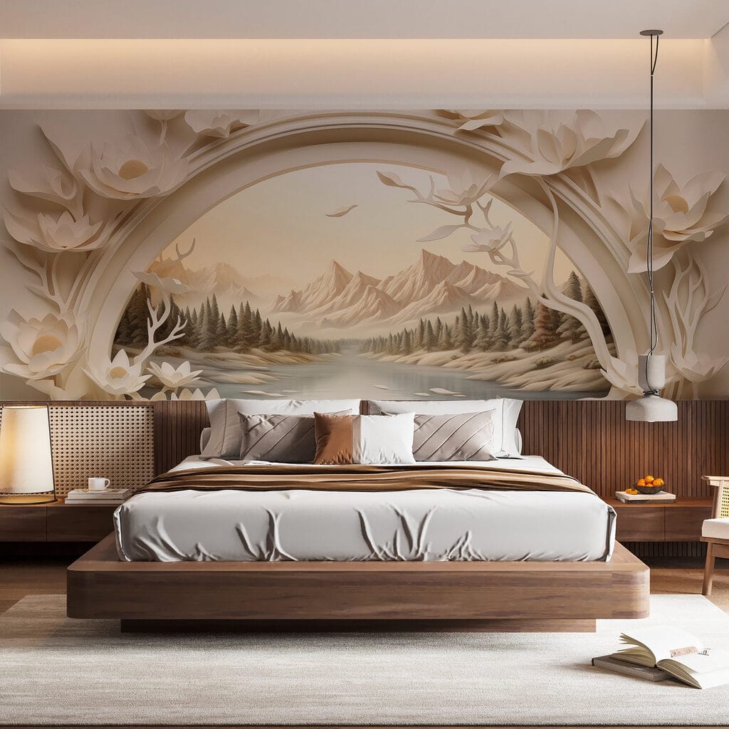 Wallpaper with a river and trees Wallpaper with a river and trees
