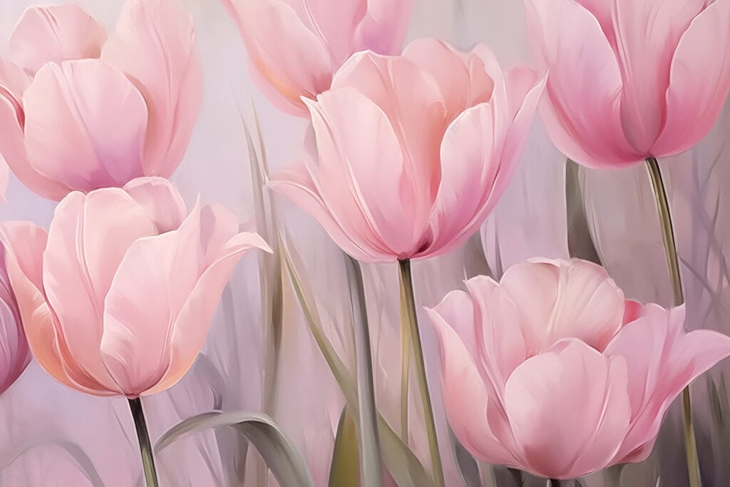 Group of pink flowers Group of pink flowers