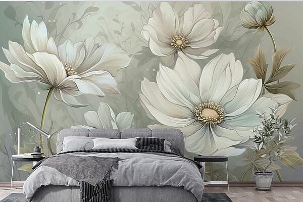 Delicate blooms in serene hues Delicate blooms in serene hues