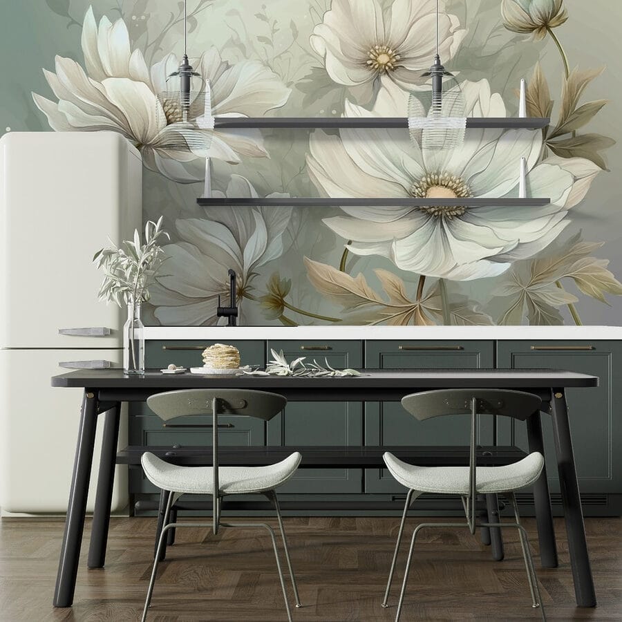 Delicate blooms in serene hues Delicate blooms in serene hues