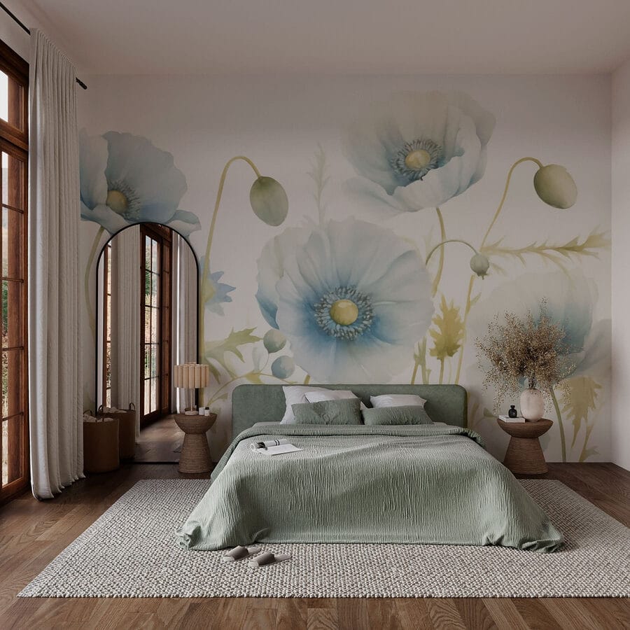Delicate blooms in soft colors