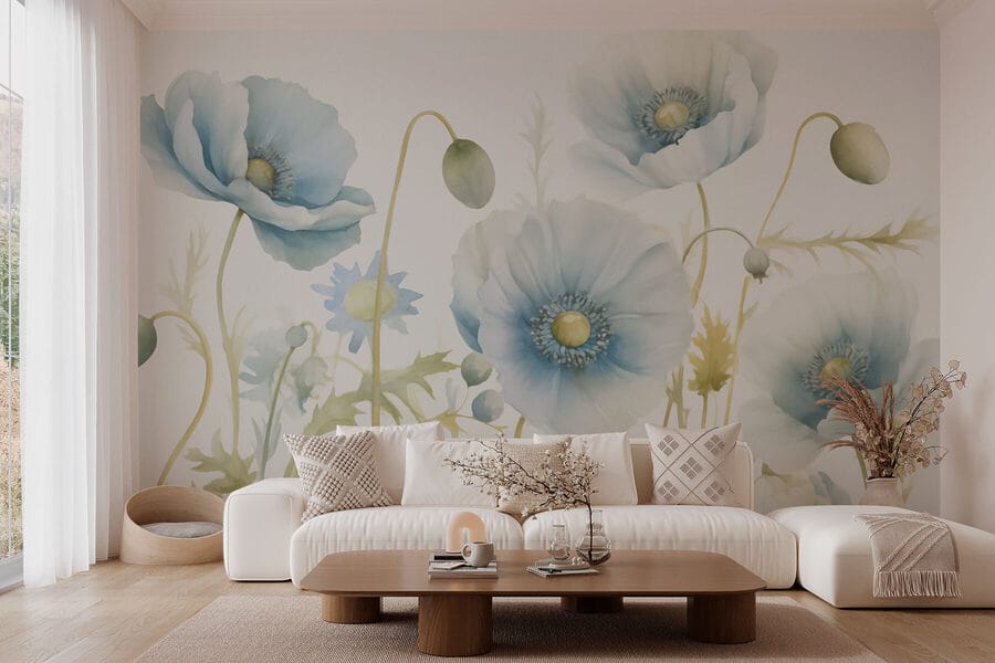 Delicate blooms in soft colors