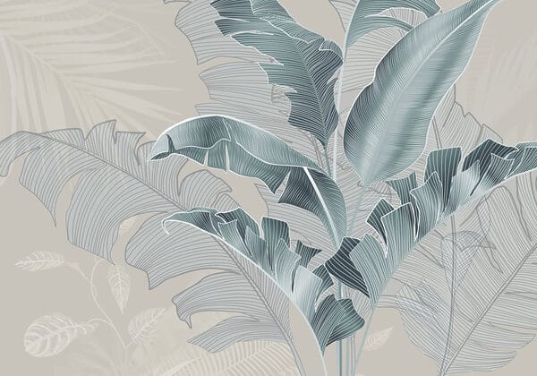 Lush leaves in soft color tones Lush leaves in soft color tones