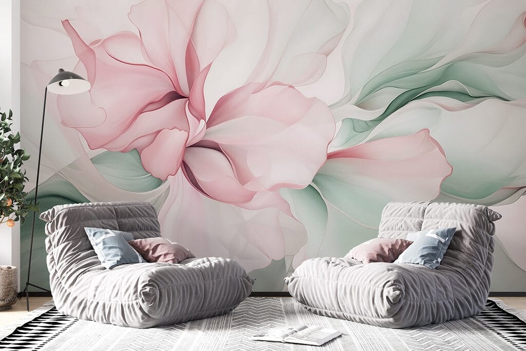 Delicate pastel floral abstraction Delicate pastel floral abstraction