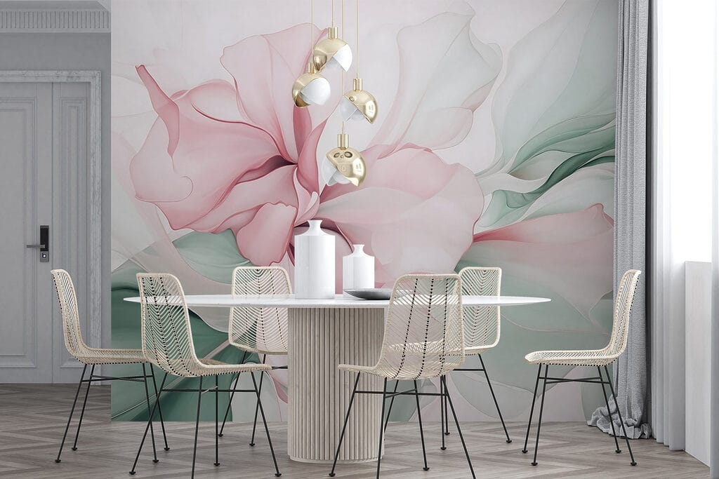 Delicate pastel floral abstraction Delicate pastel floral abstraction