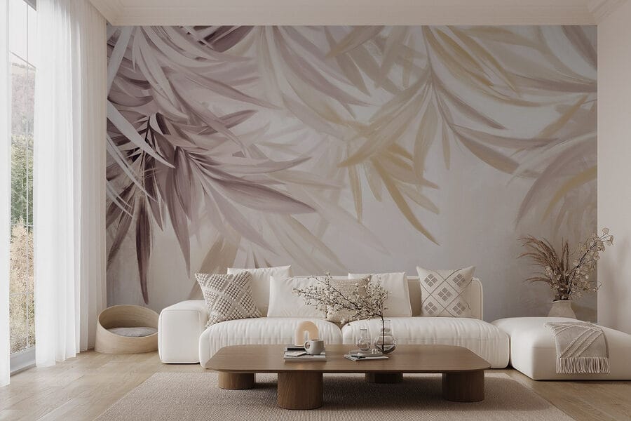 Soft leaves in gentle hues. Soft leaves in gentle hues.