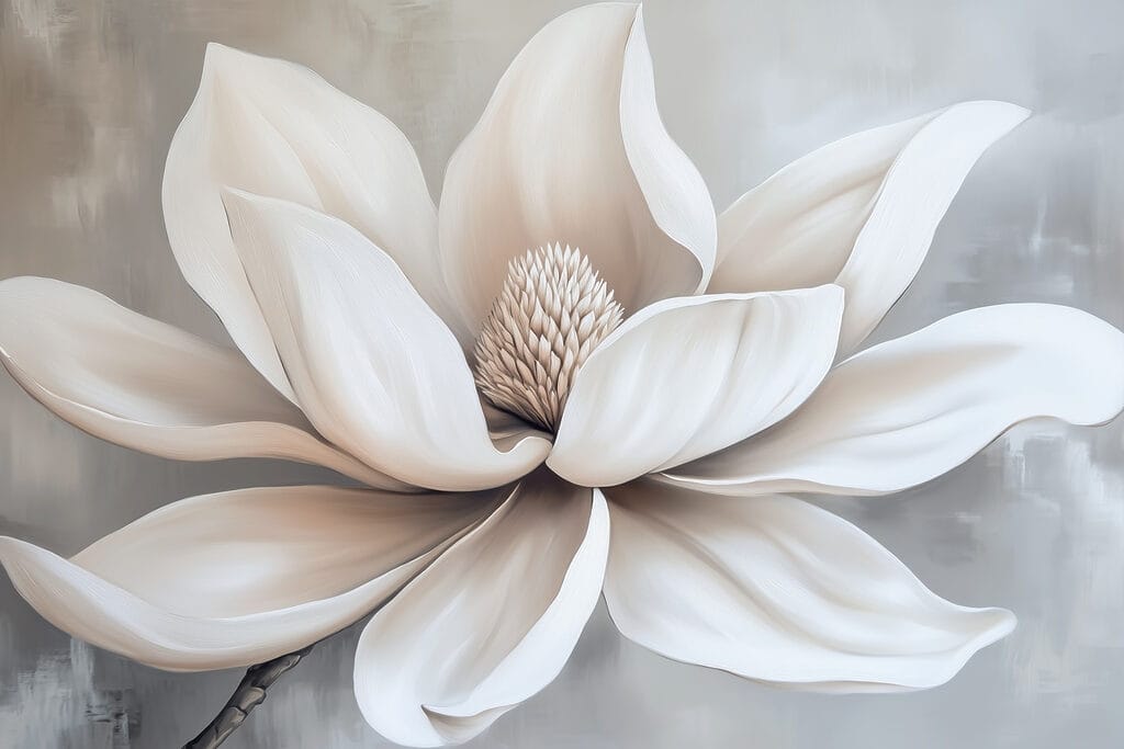 White flower with petals White flower with petals