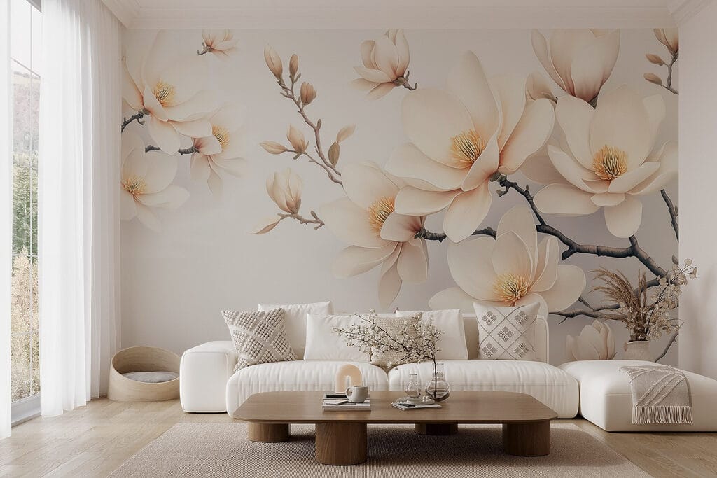 Delicate blooms in soft white hues Delicate blooms in soft white hues