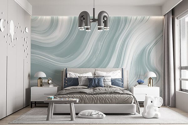 White and grey wavy lines White and grey wavy lines