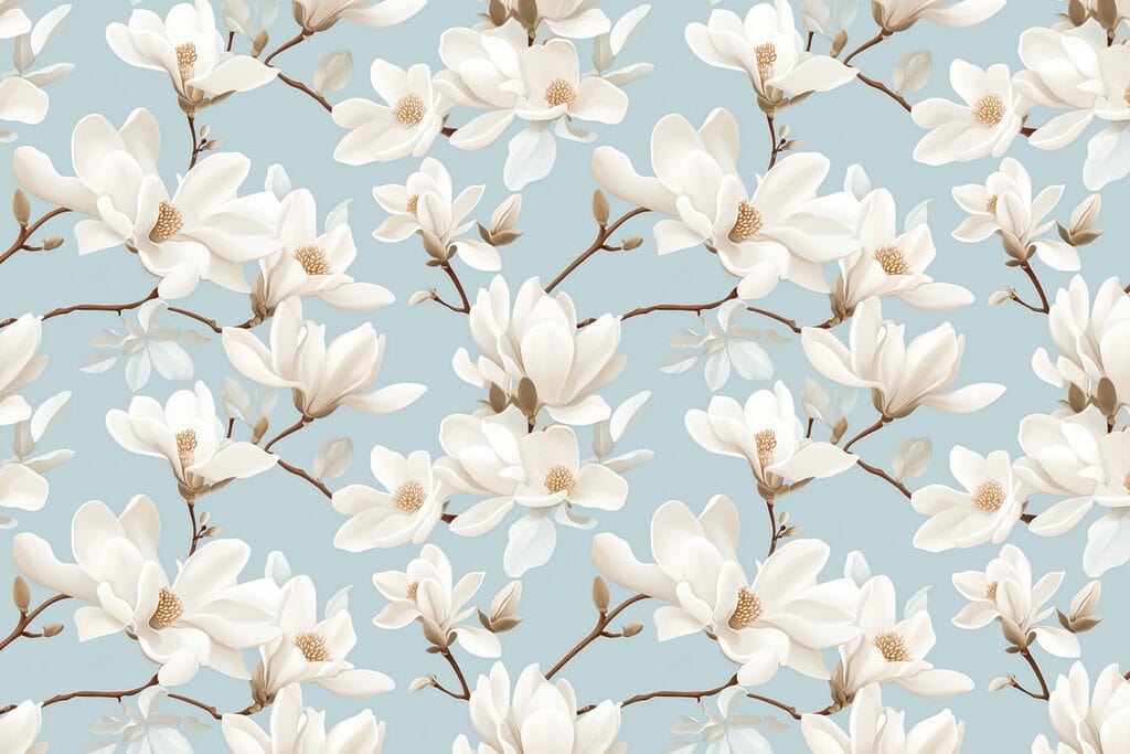 Pattern of white flowers Pattern of white flowers