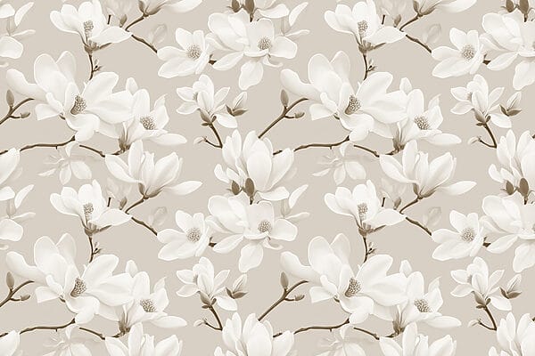 Pattern of white flowers