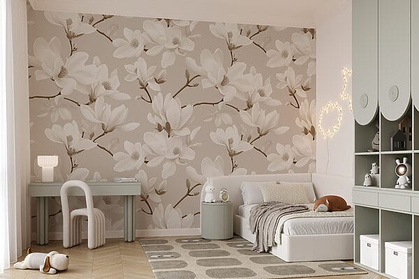 Pattern of white flowers