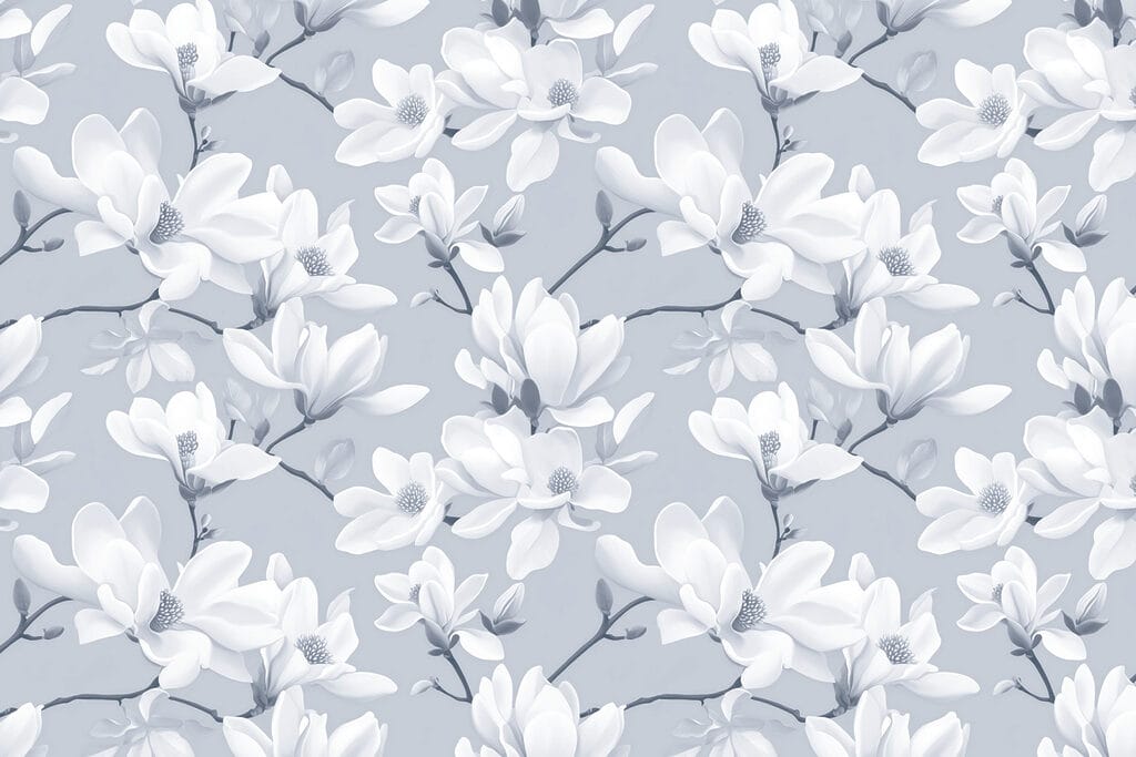 Pattern of white flowers Pattern of white flowers