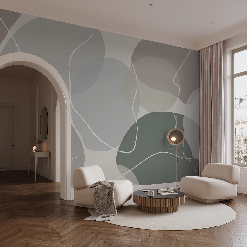 Soft shapes in muted tones