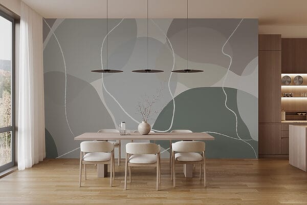 Soft shapes in muted tones. Soft shapes in muted tones.