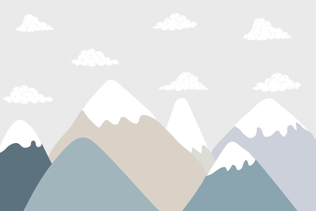 Mountain range with clouds Mountain range with clouds