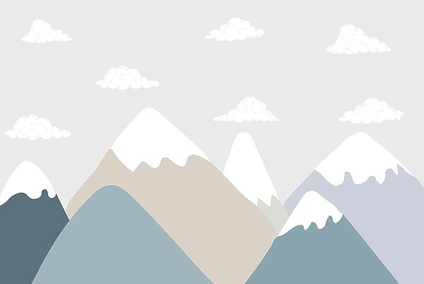 Mountain range with clouds Mountain range with clouds