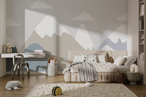 Mountain range with clouds Mountain range with clouds