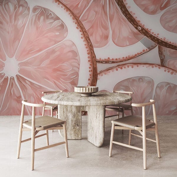 Fresh citrus slices in soft tones Fresh citrus slices in soft tones