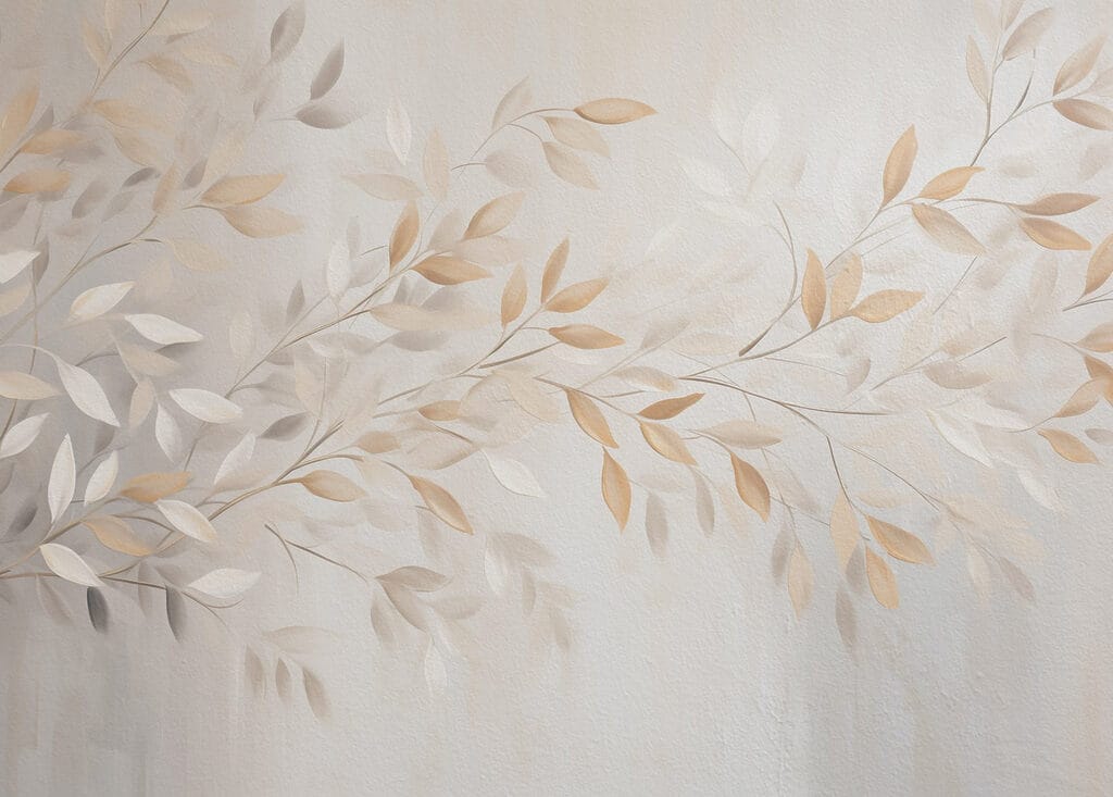 Delicate leaves in soft hues. Delicate leaves in soft hues.