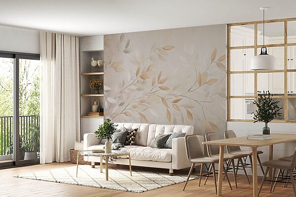 Delicate leaves in soft hues. Delicate leaves in soft hues.