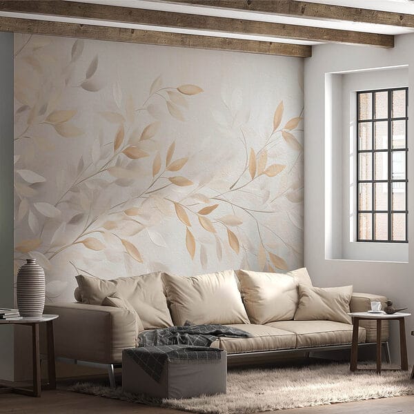 Delicate leaves in soft hues. Delicate leaves in soft hues.