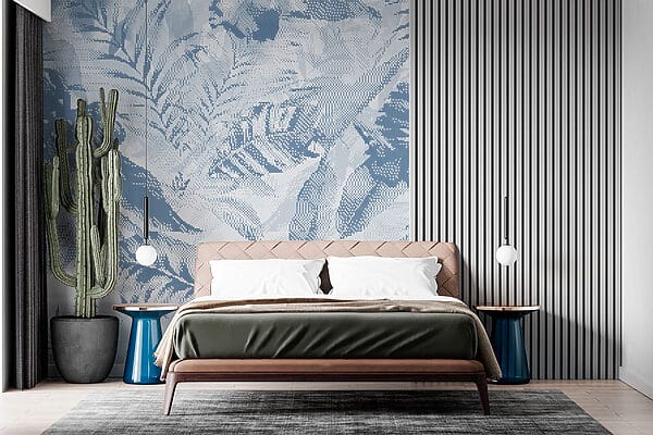 Soft hues in leafy patterns. Soft hues in leafy patterns.