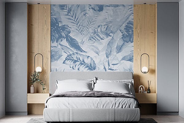 Soft hues in leafy patterns. Soft hues in leafy patterns.