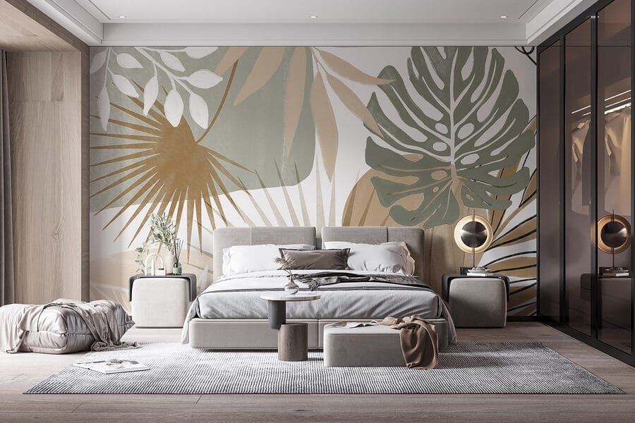 Nature-inspired abstract botanical design.