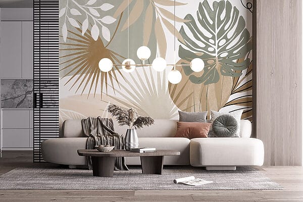 Nature-inspired abstract botanical design. Nature-inspired abstract botanical design.