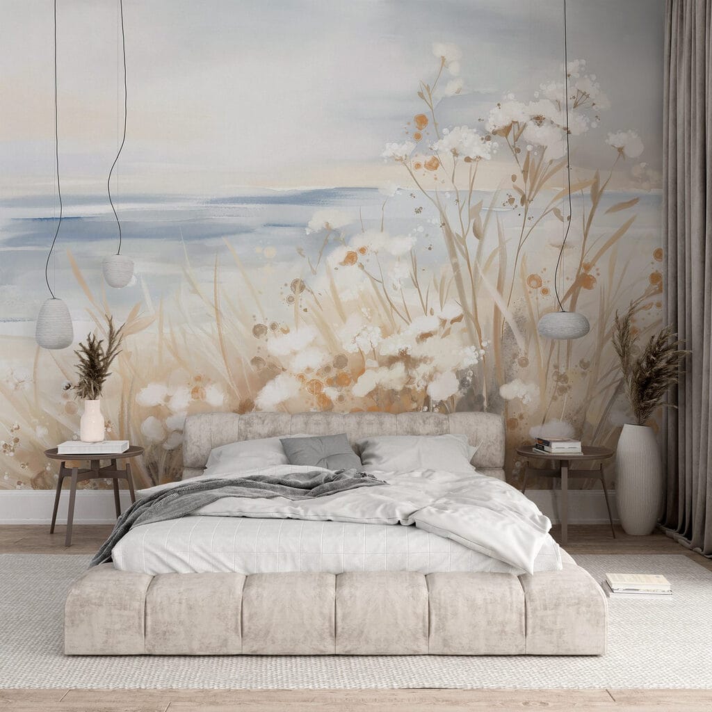Painting of flowers and grass Painting of flowers and grass