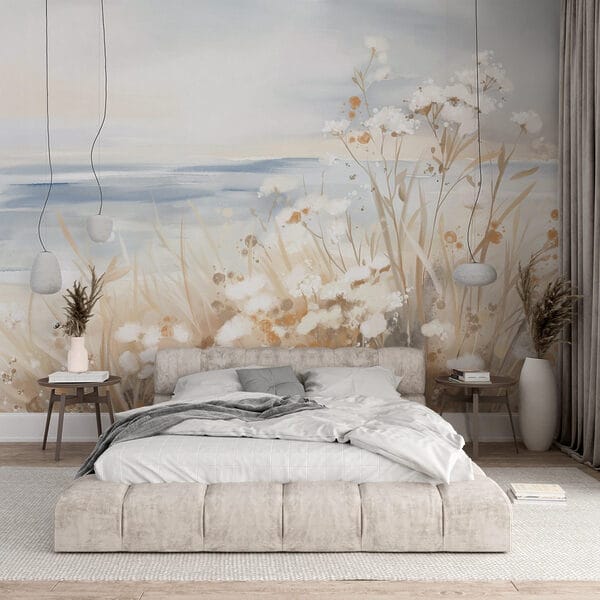 Painting of flowers and grass Painting of flowers and grass