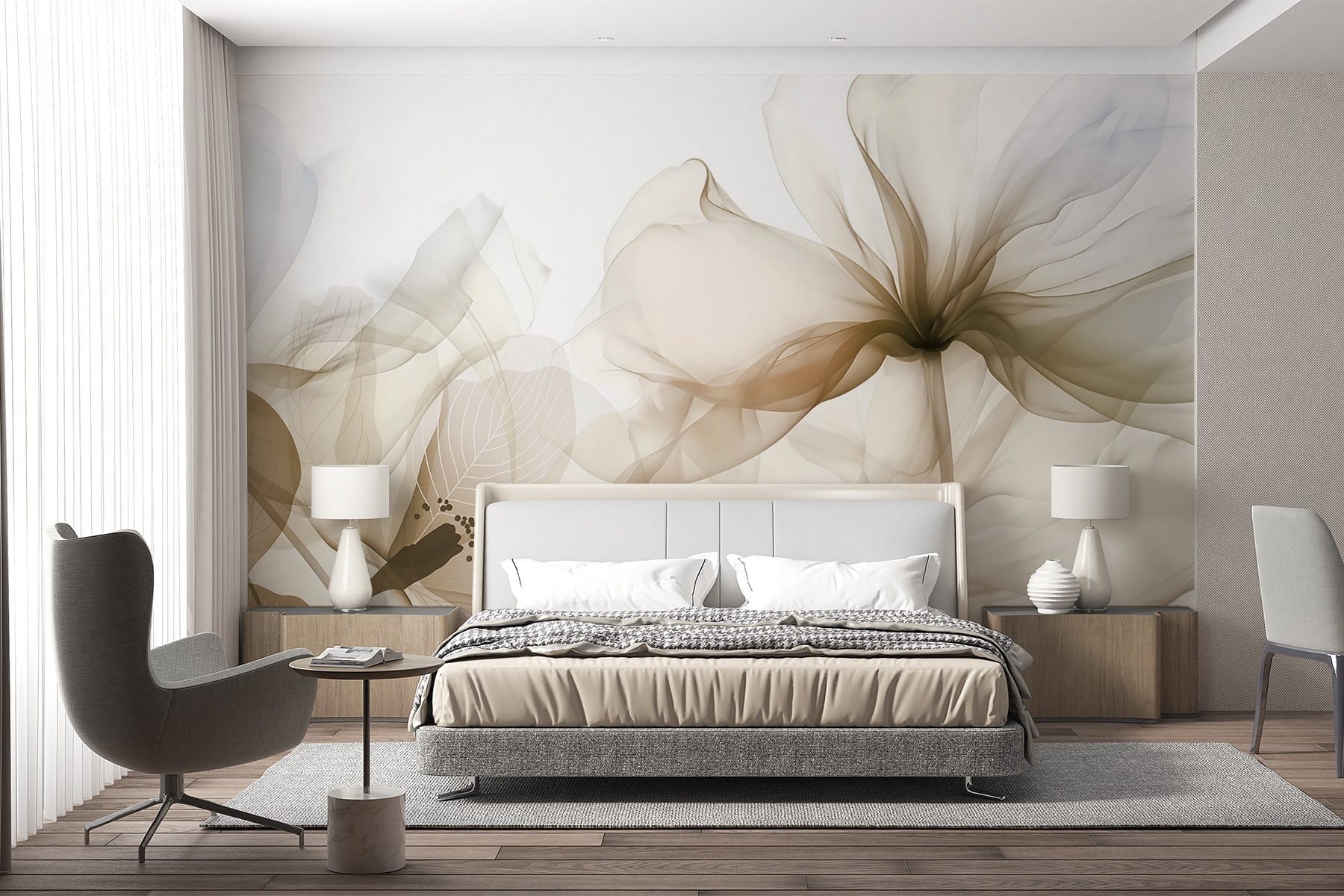 Delicate petals in soft hues.