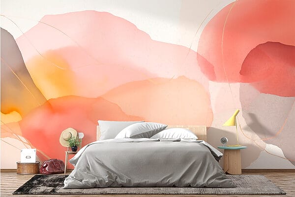 Soft hues blend in flowing design Soft hues blend in flowing design