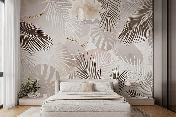Wall murals Wall murals Nature-inspired abstract leaf design. (SKU: w03060)