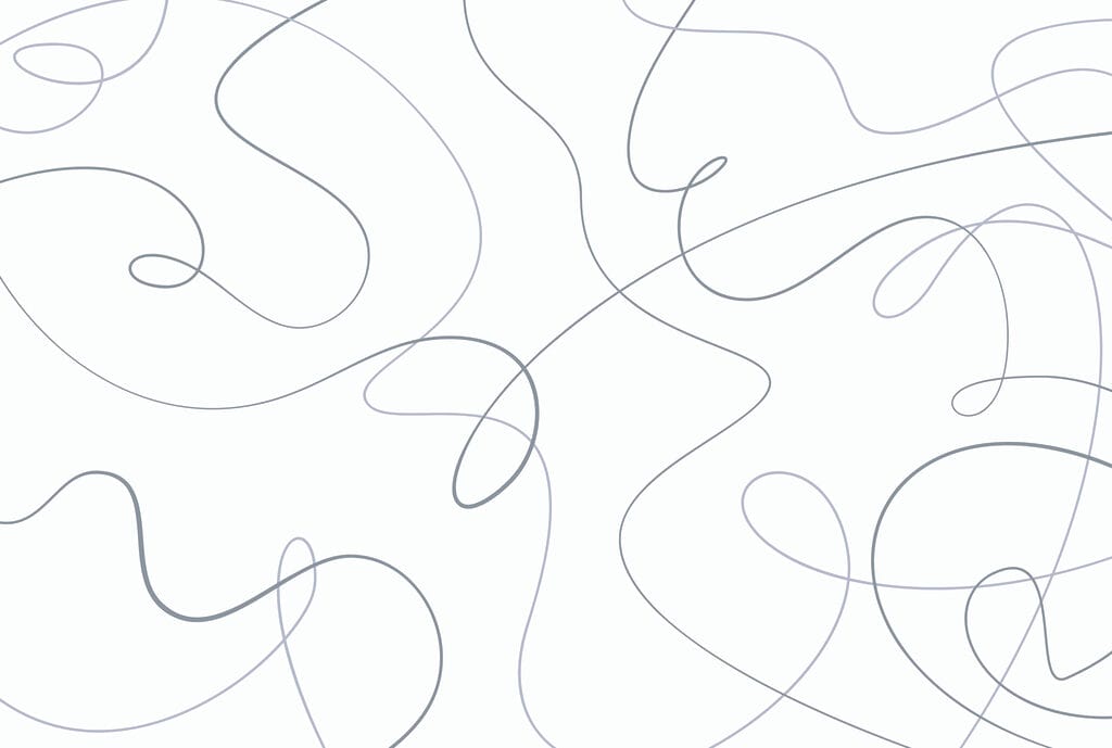 White background with blue lines