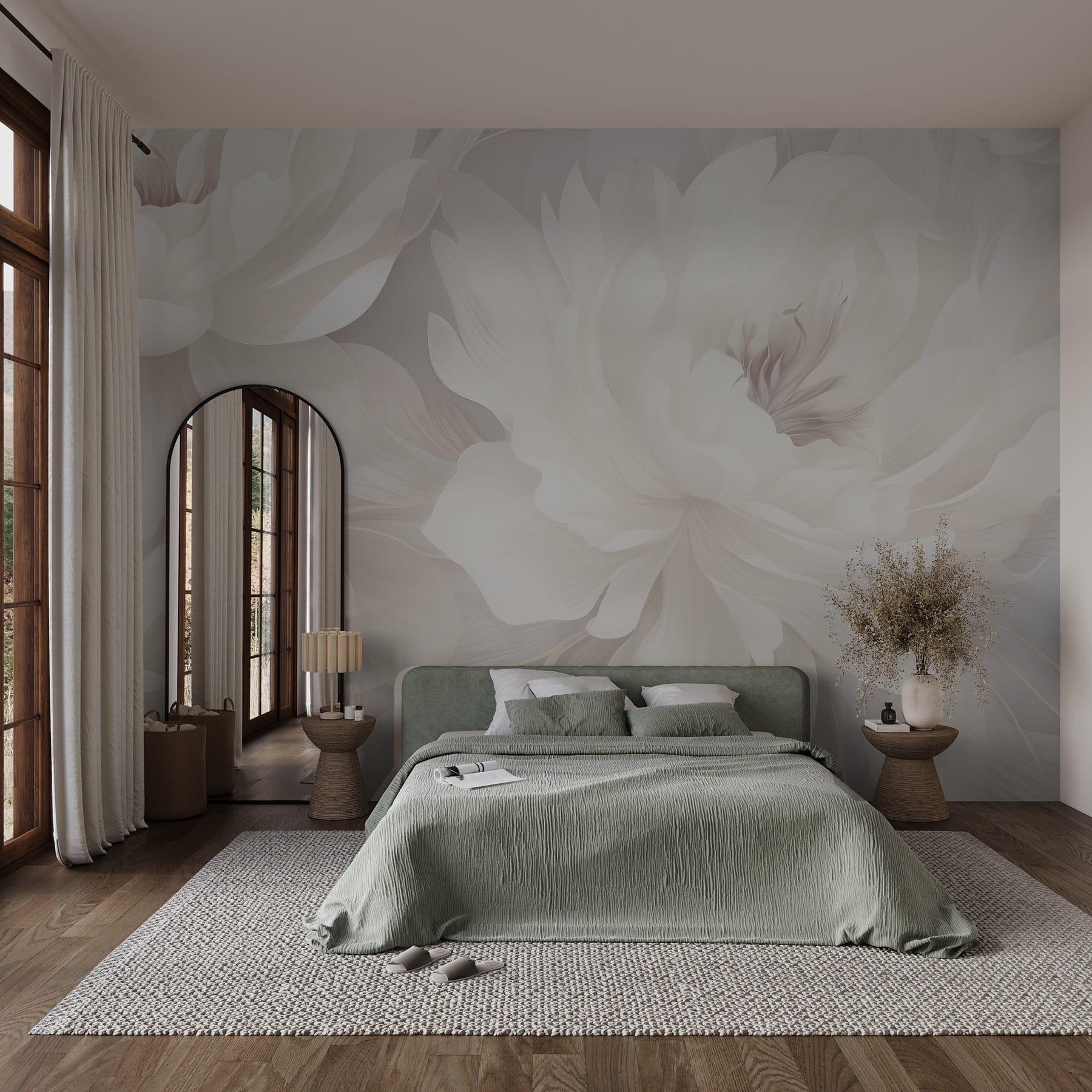 Delicate petals in soft hues