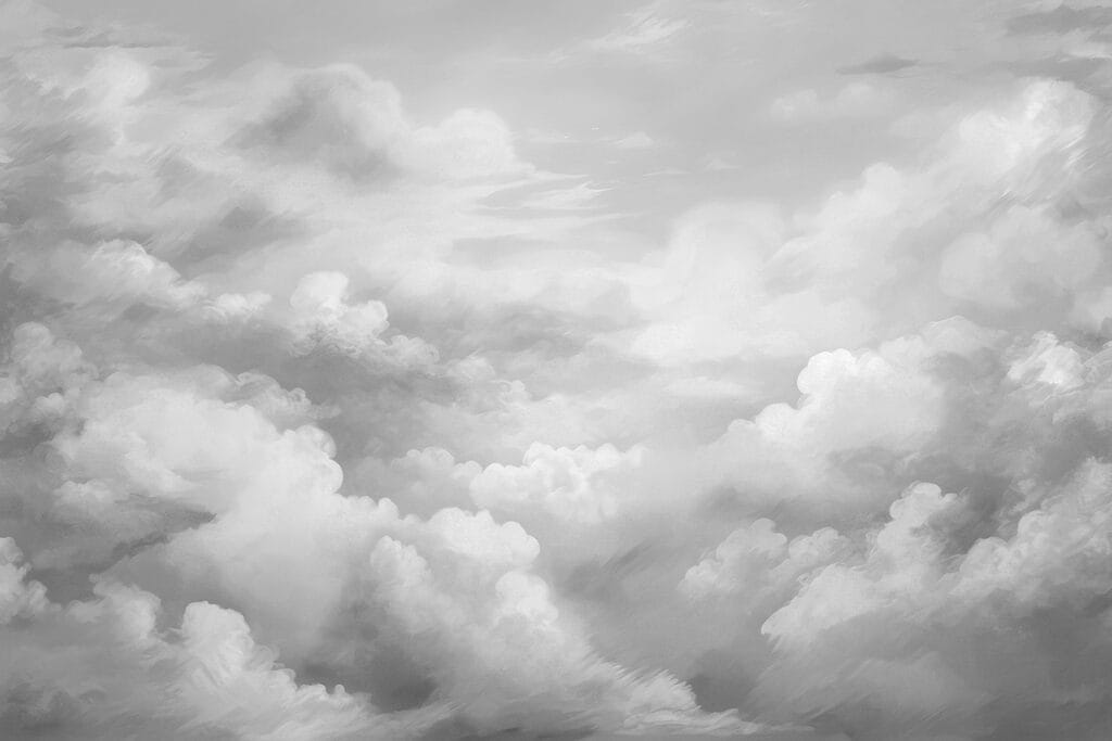 Greyscale shot of clouds Greyscale shot of clouds