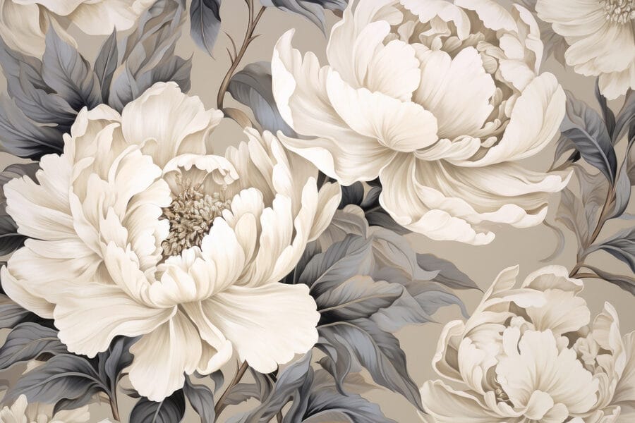 Wall murals Elegant blooms in soft hues. - Image 3