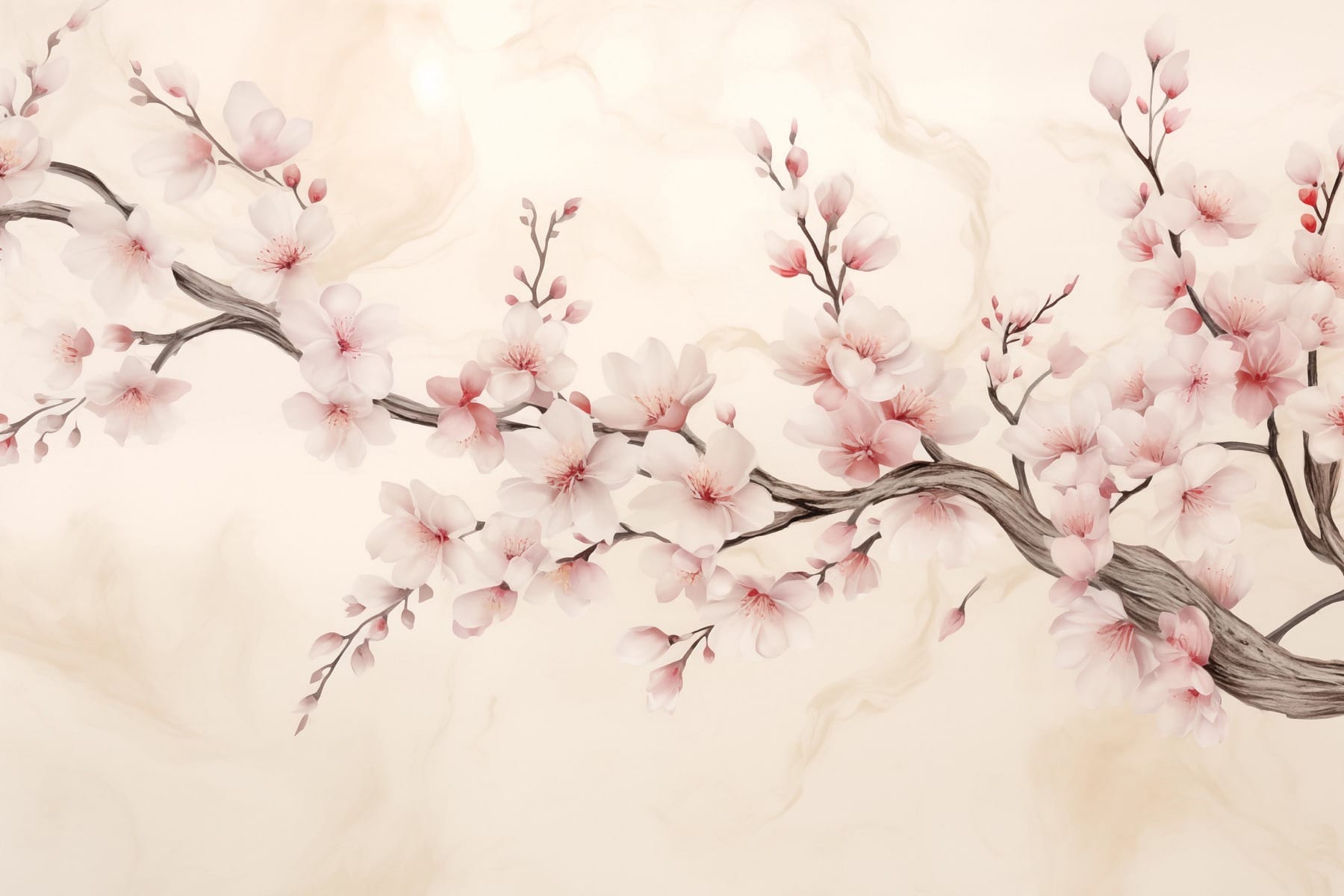 Branch with flowers on it Branch with flowers on it