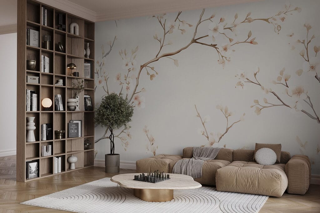 Delicate blossoms on elegant branches