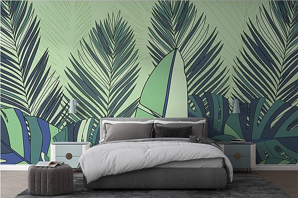 Group of green and blue leaves w03085pib77mr 600x400 - Group of green and blue leaves